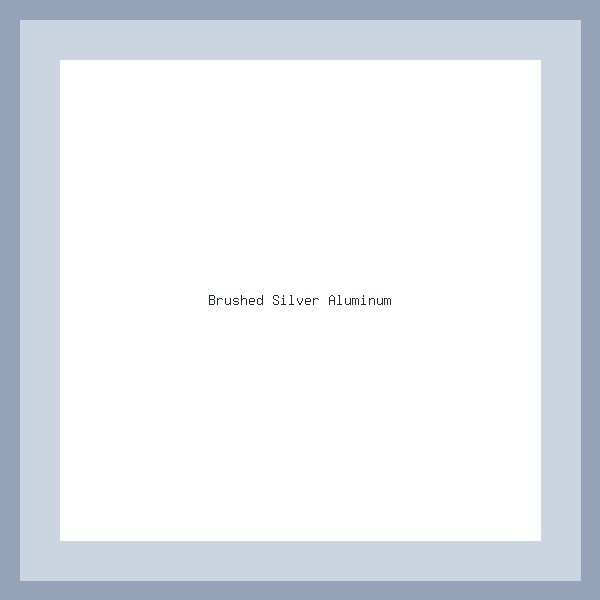 Classic Brushed Silver Metal Frame